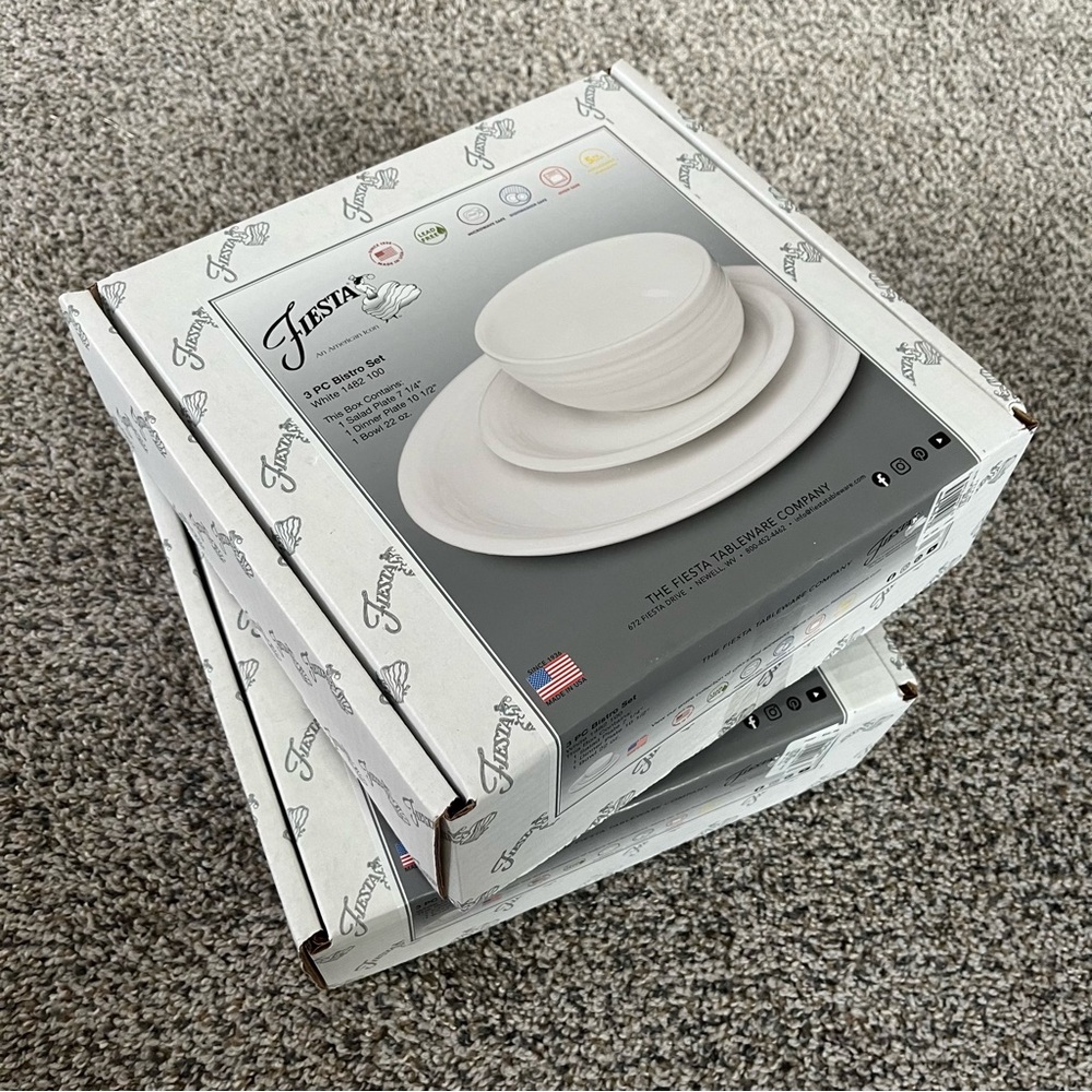 Fiesta 6 PC Bistro Set White 148 100
